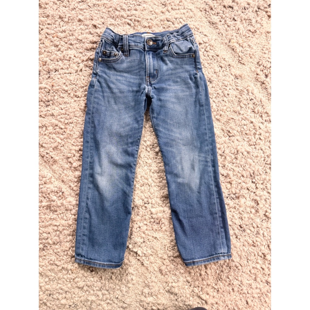 Crewcuts J.Crew Boys Size 5 Medium Wash Straight Leg Jeans Adjustable Waist